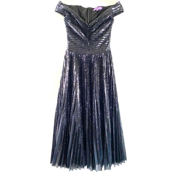 Ralph Lauren Purple Label Camari Sequin Cocktail Dress 4 Embellished Gown $4790 - Picture 5 of 16